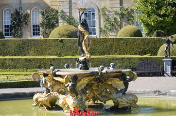 Ornate classical style Italian fountain
