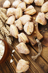 Homemade cookies with curd