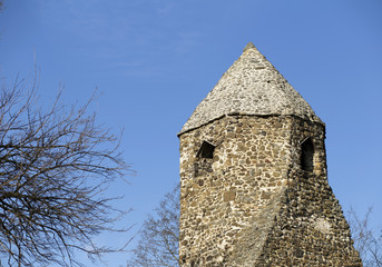 Tower of an old monastery ruin