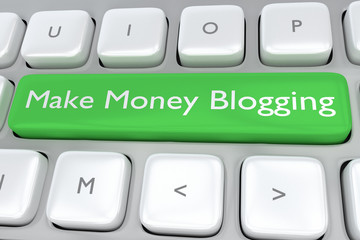 Make Money Blogging concept