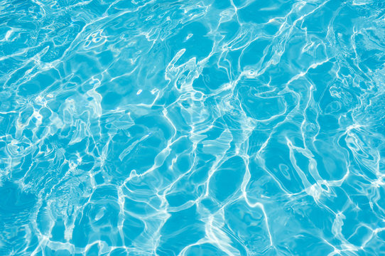 Detail ripple wave in swimming pool