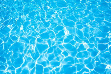 Detail ripple wave in swimming pool
