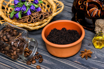 Coffee scrub bodycare