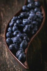 Close up of blueberries