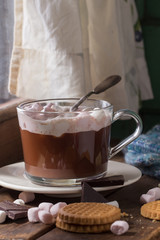 Hot chocolate with marshmallows