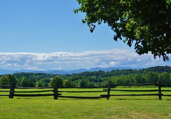 Fototapeta na wymiar Scenic view of rural Vermont country landscape