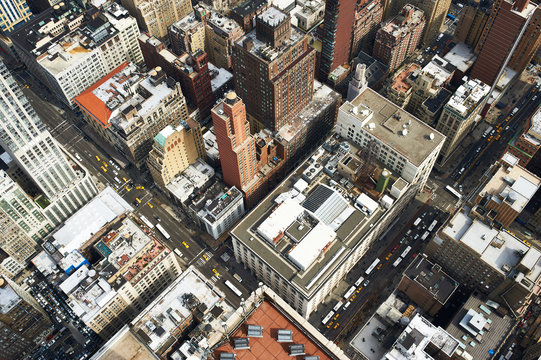 Cityscape view of Manhattan