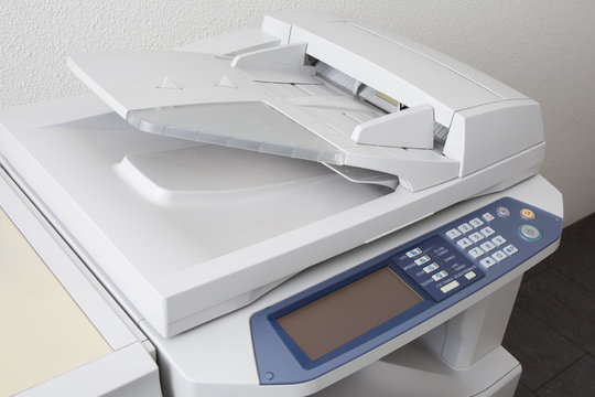 Office multifunction printer or copy photocopy machine isolated