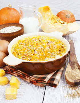 Casserole Of Pumpkin And Oatmeal