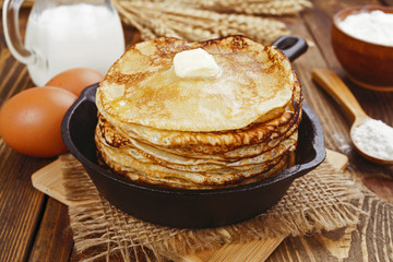 Homemade pancakes