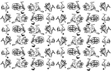 vector sketch of fast-response Fishing Reels