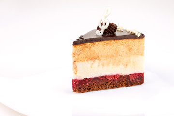  piece of cake on a white background