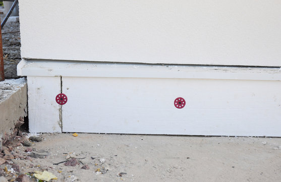   Styrofoam sheet insulation to the exterior foundation wall insulation.