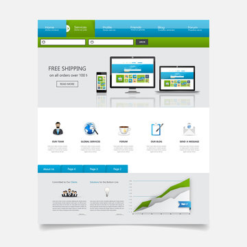 Corporate Website template design
