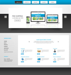 Corporate Website template design

