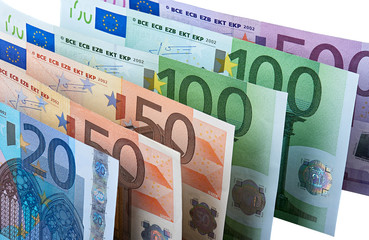 Row of Euro Banknotes