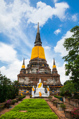 Big Image of buddha in ayutthaya ancient city, thailand