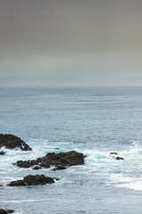 Fototapeta na wymiar Rocky Shoreline of Pacific Ocean off BC, Canada