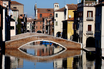 Kanal in Chioggia bei Venedig