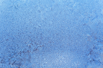 Fototapeta na wymiar close up of frost on window