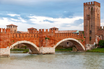 Fototapeta premium Verona. Castelvecchio.