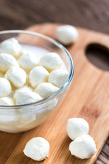 Bowl of Bocconcini mozzarella