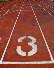 Lane athletics track number 3.