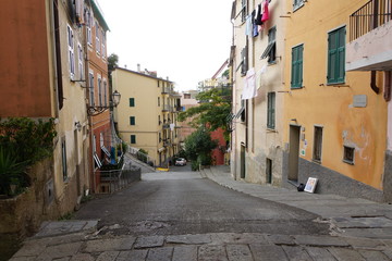 in den verwinkelten Gassen von Riomaggiore