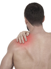 Naklejka premium Shoulder pain