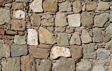wall of natural stones
