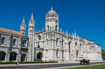 Fototapeta na wymiar Jeronimos monastery, Lisbon
