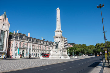 Restauradores Square in Lisbon