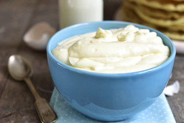 Vanilla milk custard.
