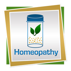 Homeopathy Green Blue Brown Squares 