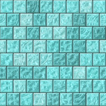 Seamless abstract texture of glass tile wall