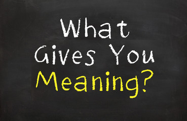What Gives You Meaning?
