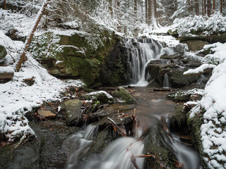 Wasserfall im Winter