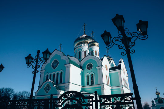 Chernivtsi, Ukraine -  08 January 2016. Winter  in Banceni Monastery.
