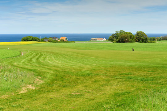 Golf course on Bornholm island