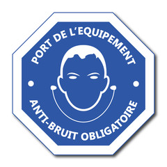 Logo port de l'équipement anti-bruit.