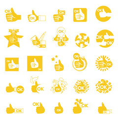 Like Icons Set - Isolated On White Background - Vector Illustration, Graphic Design, Editable For Your Design