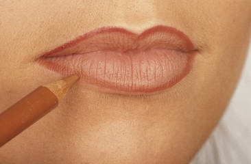 Lippen konturieren