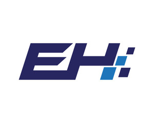 EH digital letter logo