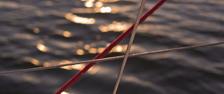 The boat floats on the river. 14-bit RAW video