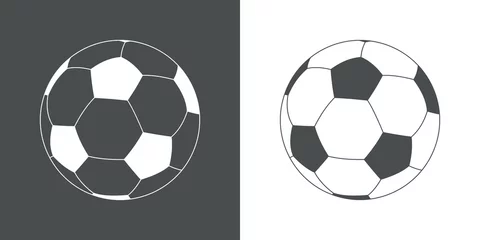 Papier Peint photo autocollant Sports de balle Icono plano balon futbol  1