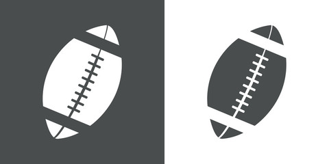 Icono plano balon rugby  1 © teracreonte