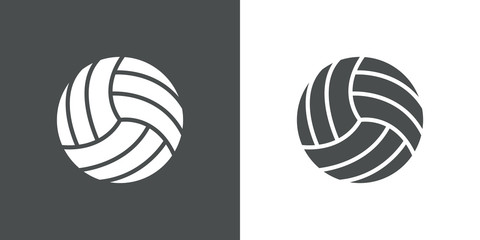 Icono plano pelota voleibol #1