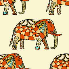 stylized Indian Elephant.