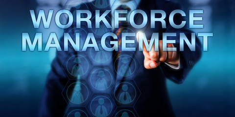HR Manager Pushing WORKFORCE MANAGEMENT