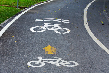 Fototapeta premium Bicycle path